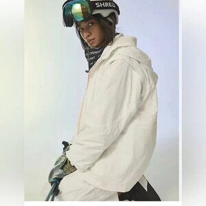 Free People Movement by Free People White Shred It 5-in-1 ski Jacket NWOT Size L